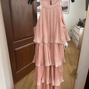 Lulus Elegant Pink Layered Dress